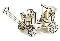Дерев'яний конструктор Карета 78 деталей
