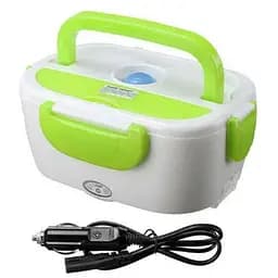 Автомобильный ланч- бокс с подогревом Electronic Lunchbox от прикуривателя на 1 л Зеленый