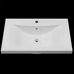 Раковина глянцева врізна Amidicon Liza 70 702x480 з литого каменю LIZA_70_HL, Білий