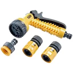 Набор Сила: пистолет-распылитель 7 режимов + коннектор 1/2 с аквастопом + коннектор 1/2 + адаптер 1/2+3/4