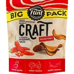 Гренки ржано-пшеничные Flint Craft Grenki Крепкий чили волнистые 130 г