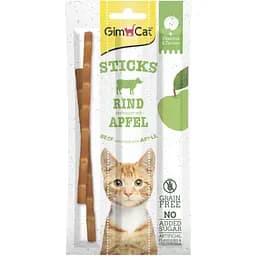 Лакомство для кошек GimCat Superfood Duo-Sticks говядина и яблоки палочки 3 шт.