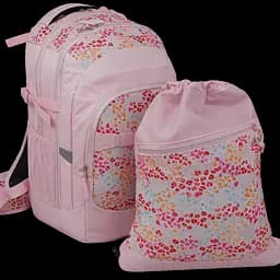 Школьный набор из рюкзака и сумки для обуви розовый LS sum0028852