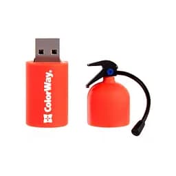 USB флеш накопичувач ColorWay Fire 32 GB USB 3.0 Red (CW-USBFE32) - мініатюра 2