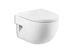 Унитаз подвесной Roca Meridian-N Compacto укороченный A34H248000 с сидением Soft Close, Белый