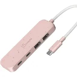 USB-хаб j5create JCH342ER-N Type-C на 2 USB-A/2 USB-C, красный (JCH342ER-N)