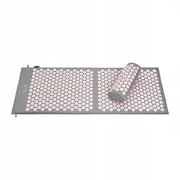 Килимок акупунктурний 4FIZJO Аплікатор Кузнєцова з валиком 128 x 48 см Grey/Pink 4FJ0288 (P-5907739313294) - мініатюра 2