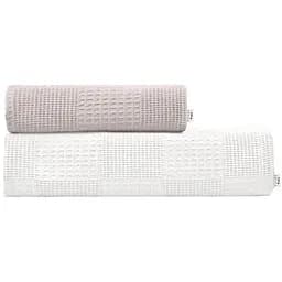 Набір рушників Cosas Cube Coffe & Cube White 2 шт. (SetTowel_95-SqCoffe_130-SqWhite)