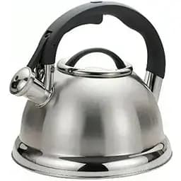 Чайник Edenberg з нержавіючої сталі зі свистком чорна ручка 3 л (EB-1979)