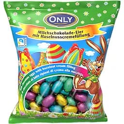 Цукерки Only Великодні яйця маленькі, праліне з горіховим кремом 500 г																													
