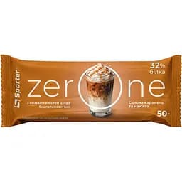 Батончик протеїновий Zero One Солона карамель та мак'ято 50 г