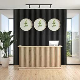 Рейка декоративна Wall Sticker WPC стінова 3000х160х23 мм Антрацит SW-00001532 - мініатюра 7