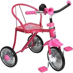 Детский трехколесный велосипед LH-701-2 Bambi с регулировкой сидения и руля резиновые колеса клаксон