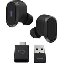 Навушники повністю бездротові Logitech Zone True Wireless (985-001082) чорні