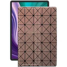 Чехол StatusCASE из экокожи для планшета Lenovo Pad 2021 Коричневый ромб