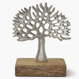 Декор алюмінієвий MBM HOME Дерево на підставці срібний 100х50х135 мм (DH-ST-39 S SILVER)