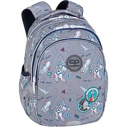 Набір: Рюкзак CoolPack Joy S Indian Zoo 21 л 39х28х15 см S сірий (E29541) + Пенал на блискавці CoolPack Campus Astronaut з органайзером для ручок 23x9x5 см (F062932) - мініатюра 2