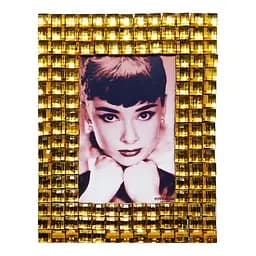 Фоторамка стекло оранжевая