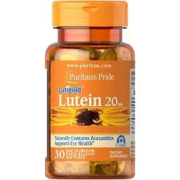 Натуральна добавка Puritan's Pride Lutein 20 mg with Zeaxanthin, 30 капсул