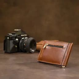 Чоловічий шкіряний зажим для грошей GRANDE PELLE 12х8х0.7 см acs0018630 - мініатюра 7