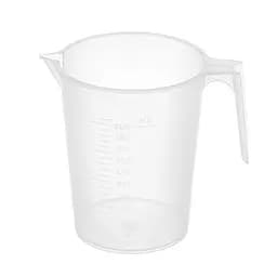 Стакан мірний пластмасовий прозорий з ручкою для харчових продуктів 200 мл, Господар Прозорий 87921