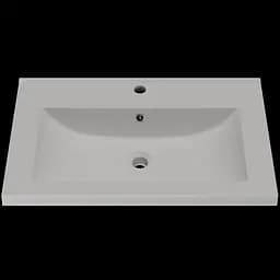 Раковина матова врізна Amidicon Cosmo 70 700x450 з литого каменю Cosmopolite_70_MAT, Білий матовий