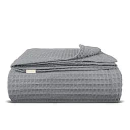 Плед-покривало Cosas Shadow Greek Waffle вафельний 110х140 см графіт (Blanket_37Shadow_GreekWaffle_110x140)