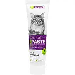Паста Vitomax Eco Malt Soft для вывода шерсти кошек и кошек 100 г