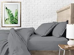 Простирадло Cosas на резинці 90х200 shadow, графіт (Graphite_90x200x20) - мініатюра 3