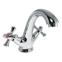 Смеситель для умывальника буксовый литой гусак шпилька Frap 1/10 F10732-B Хром