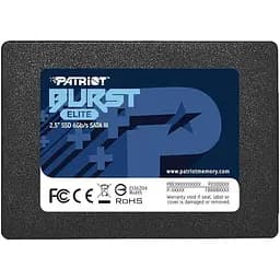 Диск SSD - день накопичувач Patriot Burst Elite 120 GB 2.5" SATA 3.0 PBE120GS25SSDR