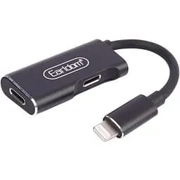 Переходник для iPhone 7 8 х 11 12 на 2 Earldom ET-OT32i Lightning папа 2 мамы