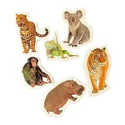 Детский набор магнитов "Животные ЗОО" ML4032-22 в наборе 6 магнитов