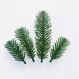 Штучна хвоя Hvoya гілочки ялинки для рукоділля зелений 600 шт.