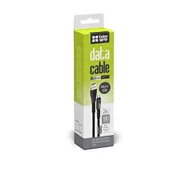 Кабель ColorWay USB - micro USB (M/M), Zinc Alloy + Led, 2.4 А, 1 м, Black (CW-CBUM035-BK) - мініатюра 5
