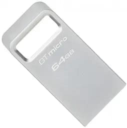 USB Flash Kingston USB 3.2 DT Micro Metal 200Mb/s 64GB Silver