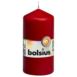Свічка Bolsius стовпчик 12 х 6 см бордова (390144)