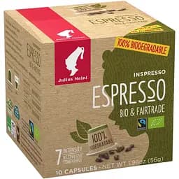 Кава в капсулах Nespresso Julius Meinl Espresso Bio Fairtrade 10 шт