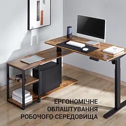 Комп'ютерний стіл OfficePro з електрорегулюванням висоти коричневий (ODE119WB) - мініатюра 18