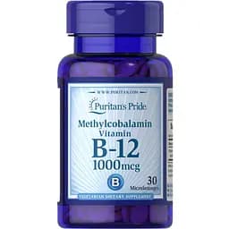 Витамин B-12 Puritans Pride Methylcobalamin Vitamin B-12 1000 mcg 30 Microlozenges