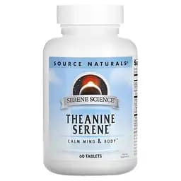 Амінокислота Source Naturals Serene Science Theanine Serene Calm Mind & Body, 60 таблеток