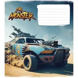 Набір зошитів Школярик Car monster клітинка 12 аркушів 30 шт. (012-3243K)
