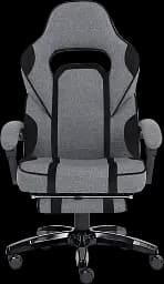 Геймерське крісло GT Racer сіре з чорним (X-2749-1 Fabric Gray/Black Suede) - мініатюра 2