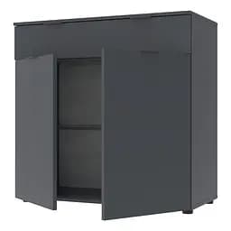 Комод Doros Рон 2 2 фасади 1 шухляда Графіт 80х38х100 (41516004) - мініатюра 6