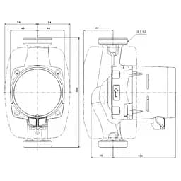 Циркуляційний насос Grundfos Alpha3 25-60 180 (99371959) - мініатюра 10