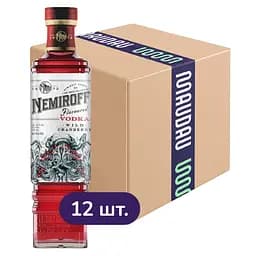 Упаковка настоянки Nemiroff Wild Cranberry 40% 6 л (0.5 л х 12 шт.)