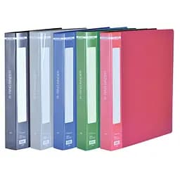 Папка пластиковая А4 Buromax Jobmax 2 R-образных кольца в ассортименте (BM.3167-99)