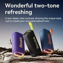 Портативна Bluetooth-колонка Sanag M30S PRO з RGB-підсвіткою чорний - мініатюра 2