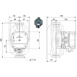 Циркуляційний насос Grundfos Alpha1 L 25-40 180 (99160579) - мініатюра 3