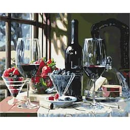 Картина за номерами "Винний десерт" Brushme BS31185 40х50 см